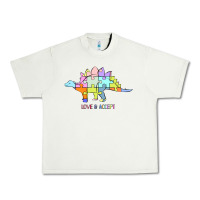 Pistachio Titi Pretty Art Love And Accept Urban Heavy Tee - CowhideDigitalArt