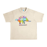 Sandshell Titi Pretty Art Love And Accept Urban Heavy Tee - CowhideDigitalArt