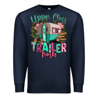 Navy upper class trailer trash Premium Sweatshirt - RanaPortraitStore