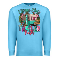 Ocean Blue upper class trailer trash Premium Sweatshirt - RanaPortraitStore