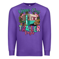 Purple upper class trailer trash Premium Sweatshirt - RanaPortraitStore