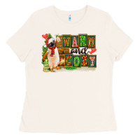 Bone Warm And Cozy Penguin Ladies Tee - FaDigitalArtStudio