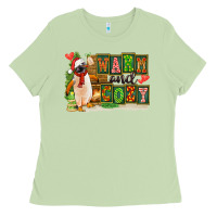 Matcha Warm And Cozy Penguin Ladies Tee - FaDigitalArtStudio