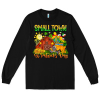 Black small town st patricks day Long Sleeve Tee - CowhideDigitalArt