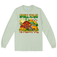 Matcha small town st patricks day Long Sleeve Tee - CowhideDigitalArt