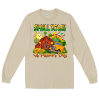 Mushroom small town st patricks day Long Sleeve Tee - CowhideDigitalArt