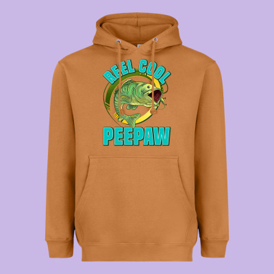 Reel Cool Peepaw Heavyweight Hoodie Designed By Jasminsmagicworld