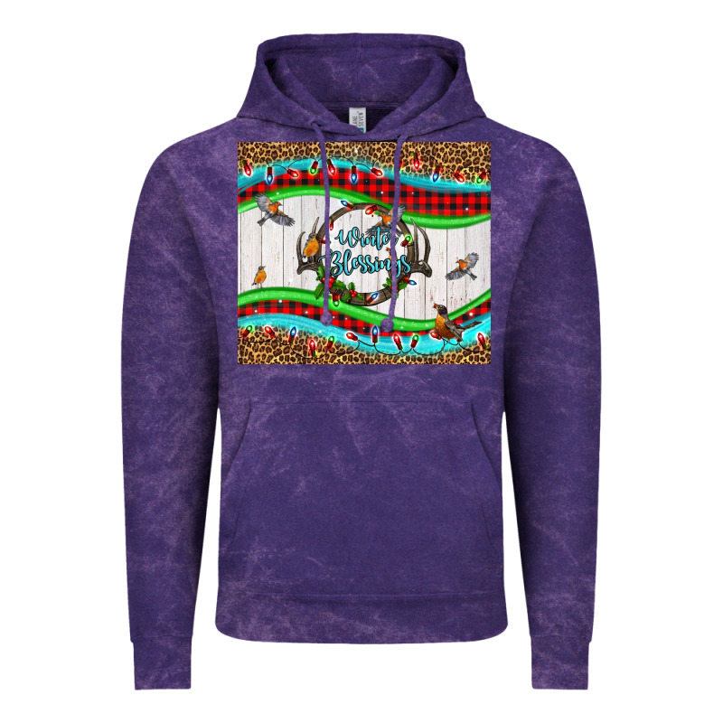Winter Blessings Leopard Vintage Hoodie by LillyAllenDesigns | Teevron