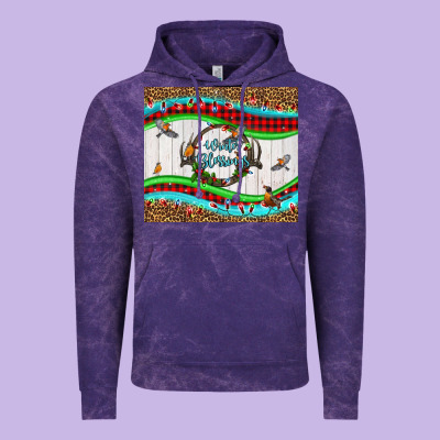 Winter Blessings Leopard Vintage Hoodie Designed By Lillyallendesigns