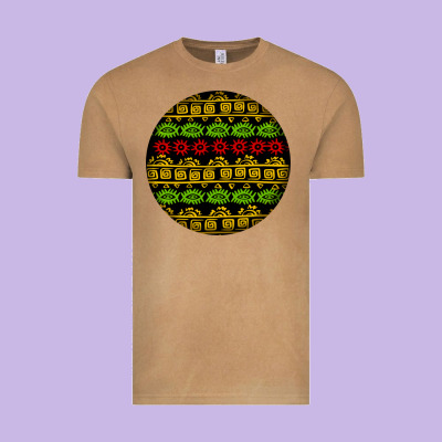 African Masks Round Earrings Vintage Tee Designed By Bundleandbundleshop