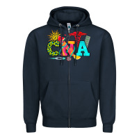 Navy cna summer Zipper Hoodie - RanaPortraitStore