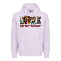 Lilac love labrador retriever Premium Hoodie - Artiststas