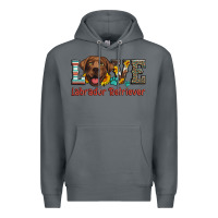 Rock love labrador retriever Premium Hoodie - Artiststas