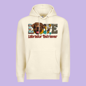 Love Labrador Retriever Premium Hoodie Designed By Artiststas