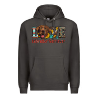 Smoke love labrador retriever Premium Hoodie - Artiststas