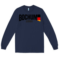 Navy Bochum Long Sleeve Tee - artisFamous