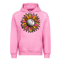 Fuchsia Pink Volleyball Sunflower Urban Hoodie - Jasminsmagicworld