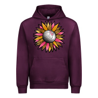 Mauve Wine Volleyball Sunflower Urban Hoodie - Jasminsmagicworld