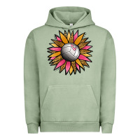 Pigment Oil Green Volleyball Sunflower Urban Hoodie - Jasminsmagicworld