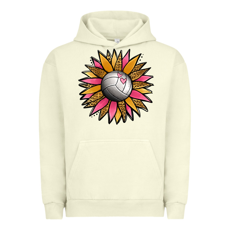 Volleyball Sunflower Urban Hoodie by Jasminsmagicworld | Teevron