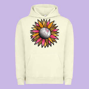 Volleyball Sunflower Urban Hoodie Designed By Jasminsmagicworld