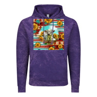 Cloud Purple Charolais Calf Gemstone Vintage Hoodie - LillyAllenDesigns