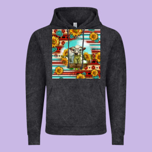 Charolais Calf Gemstone Vintage Hoodie Designed By Lillyallendesigns