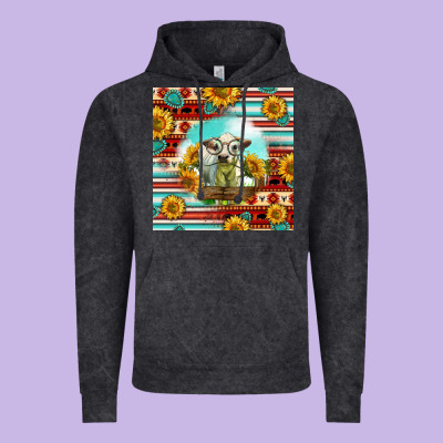Charolais Calf Gemstone Vintage Hoodie Designed By Lillyallendesigns