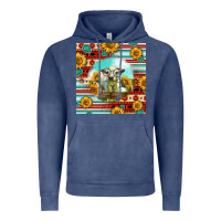 Vintage Denim Charolais Calf Gemstone Vintage Hoodie - LillyAllenDesigns