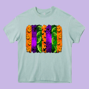 Halloween Brushstroke Heavy Core Tee Designed By Jasminsmagicworld
