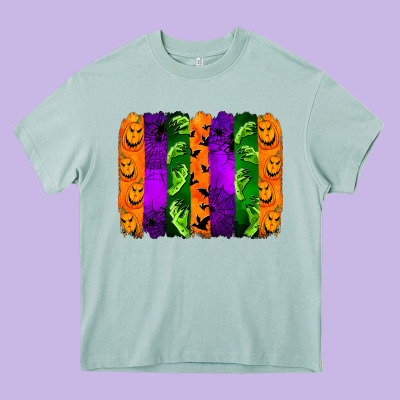 Halloween Brushstroke Heavy Core Tee Designed By Jasminsmagicworld