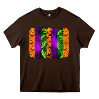 Chocolate Brown halloween brushstroke Heavy Core Tee - Jasminsmagicworld