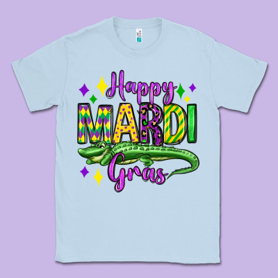 Happy Mardi Gras Alligator Olivia Classic Tee Designed By Oliviacreatesart