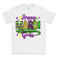 White happy mardi gras alligator olivia Classic Tee - OliviaCreatesArt