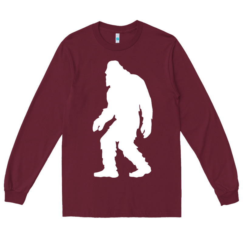 Bigfoot Walking Silhouette Long Sleeve Tee by artisFamous | Teevron