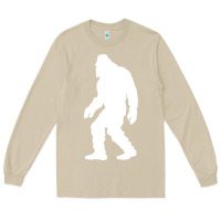 Mushroom bigfoot walking silhouette Long Sleeve Tee - artisFamous