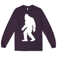 Plum bigfoot walking silhouette Long Sleeve Tee - artisFamous