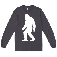 Smoke bigfoot walking silhouette Long Sleeve Tee - artisFamous