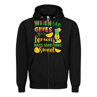 Black when life gives you lemons make something Zipper Hoodie - RanaPortraitStore