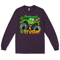 Plum Shamrock Crusher Long Sleeve Tee - CowhideDigitalArt