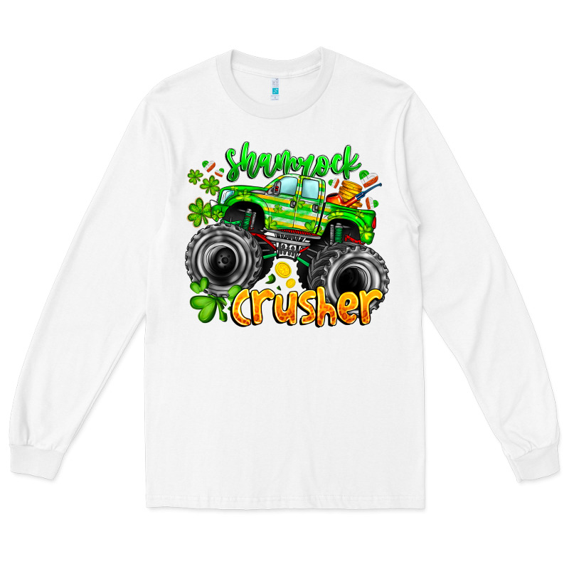 Shamrock Crusher Long Sleeve Tee by CowhideDigitalArt | Teevron