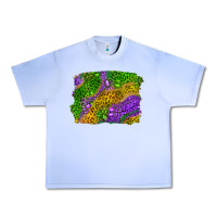 Grape Ice mardi gras leopard gemstone background Urban Heavy Tee - RanaPortraitStore