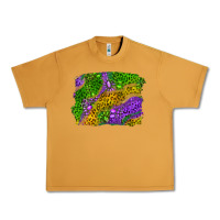 Peanut Butter mardi gras leopard gemstone background Urban Heavy Tee - RanaPortraitStore