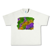 Pistachio mardi gras leopard gemstone background Urban Heavy Tee - RanaPortraitStore