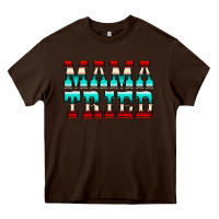 Chocolate Brown Mama Tried Serape Heavy Core Tee - CowCowDesign