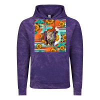 Cloud Purple Hereford Bull Vintage Hoodie - LillyAllenDesigns
