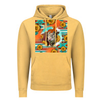 Vintage Mustard Hereford Bull Vintage Hoodie - LillyAllenDesigns