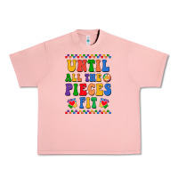 Salmon Until all the pieces fit Urban Heavy Tee - CowhideDigitalArt