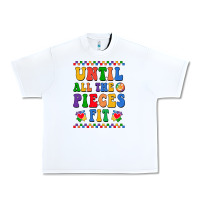 White Until all the pieces fit Urban Heavy Tee - CowhideDigitalArt