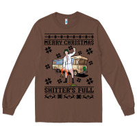 Chestnut merry christmas shitters full Long Sleeve Tee - artisFamous